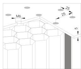 Honeycomb tabletop structure