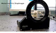 Standa Motorized Iris Diaphragm - Full operation range